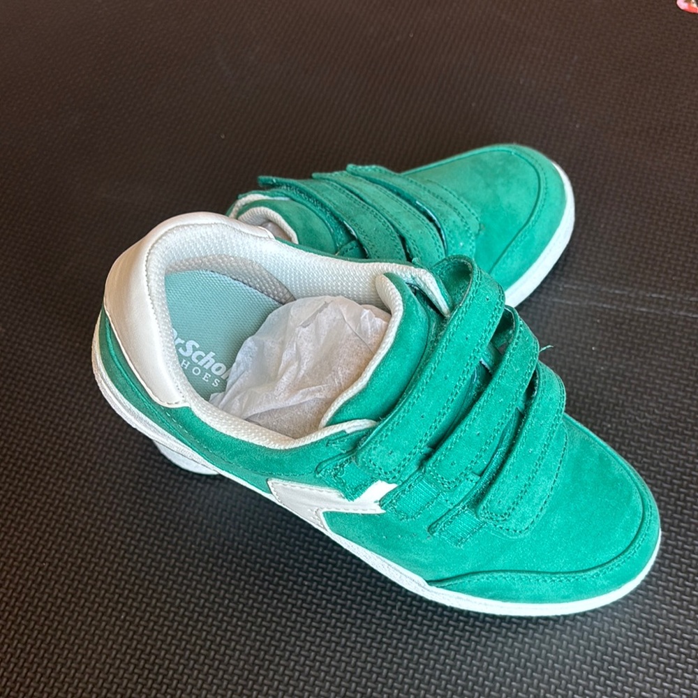 Dr. Scholl's Green and White Velcro Sneakers